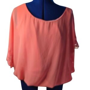 by & by Peach Women's Blouse